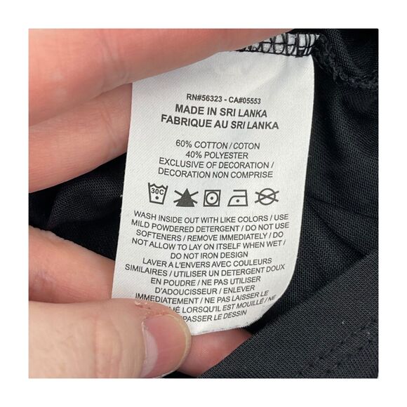 Nike T-Shirts Men's Medium Black Karma Water Cotton Round Neck Short Sleeve - Picture 8 of 8